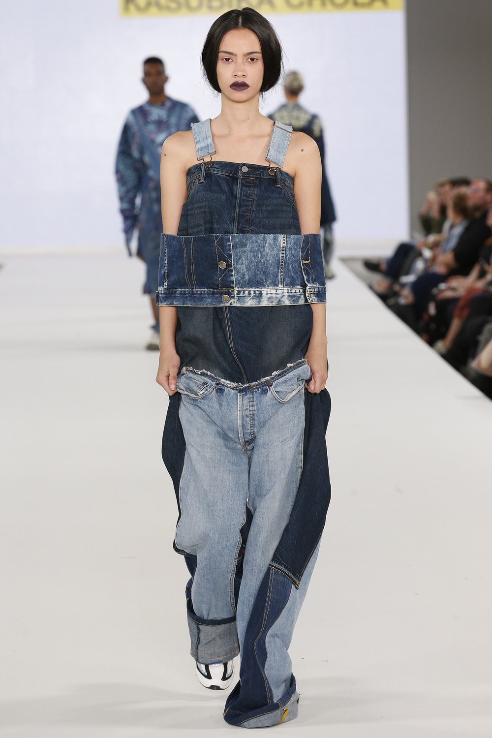 One of Kingston University designer Kasubika Chola's looks on the catwalk at Graduate Fashion Week 1.jpg