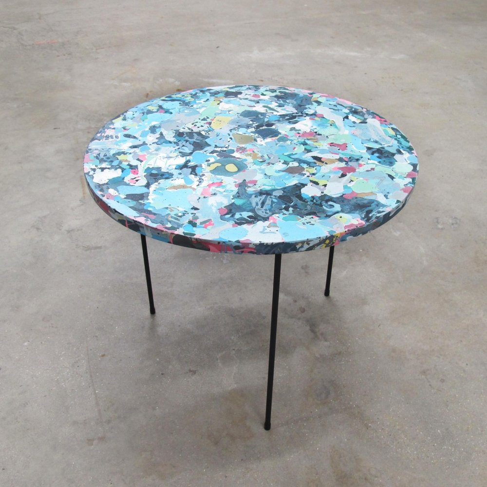 Poured Table by designer Troels Flensted