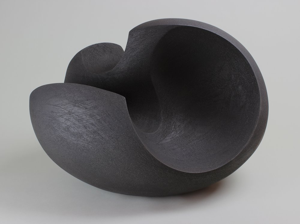 ZETTELER_COLLECT2018_Large Black Form by James Oughtibridge represented by Joanna Bird Contemporary Collections.jpg