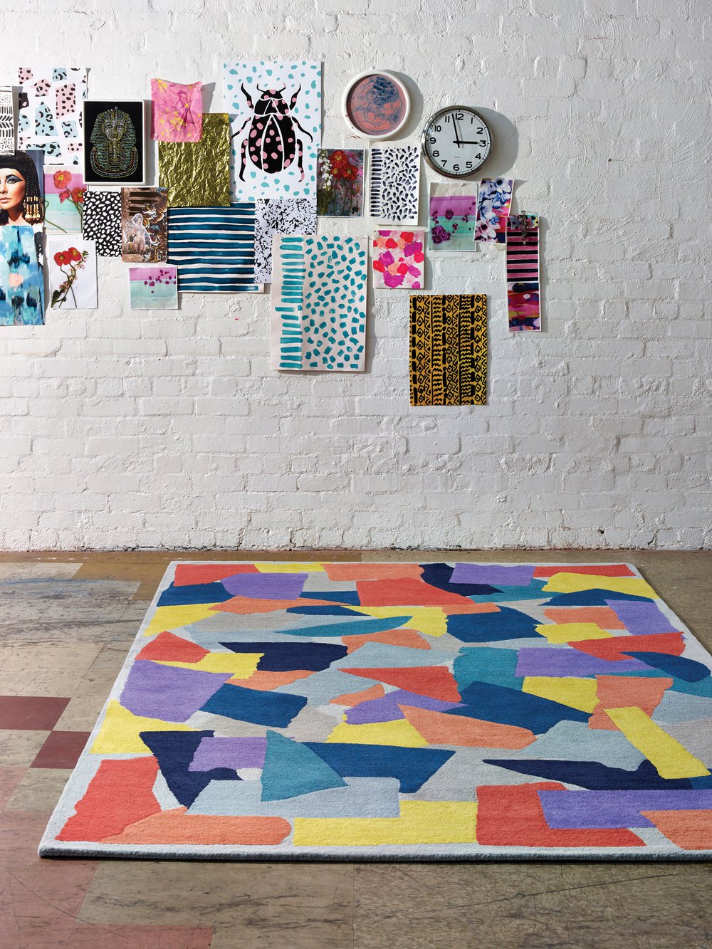Collage rug from The Rug Collection | home-work.com.au